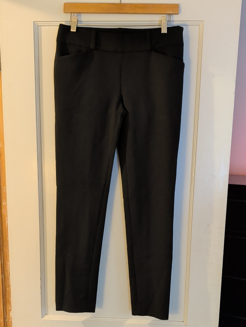 LOFT Black Skinny Ponte Ankle Pants, Sz 2